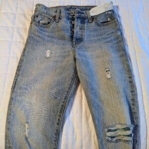 Levi's jeans straight leg modified